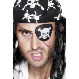 Piráti - Pirátská záslepka s lebkou