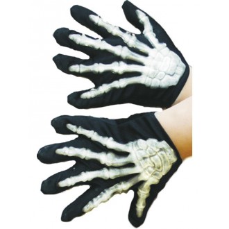 Halloween,Horor - Dětské rukavice kostlivec vystupující kosti