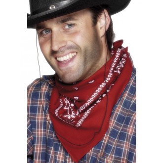 Kovbojové - Šátek na krk western červený