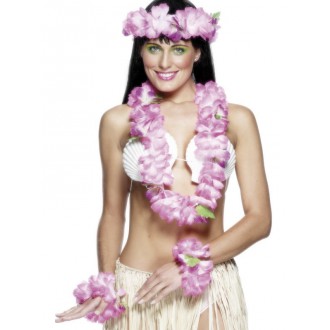 Havaj párty - Havajská sada růžová