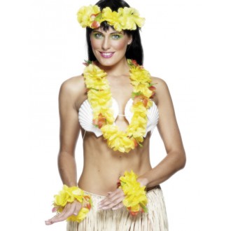 Havaj párty - Havajská sada žlutá