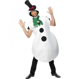 Kostýmy - Pánský kostým Sněhulák I