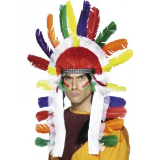Indiáni - Indiánská čelenka Náčelník