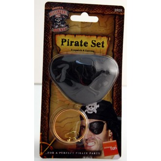 Piráti - Pirátská záslepka a náušnice