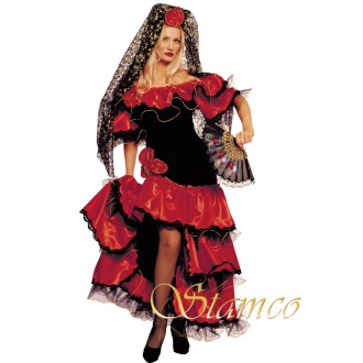 Kostýmy - Dámský kostým Tanečnice flamenga I