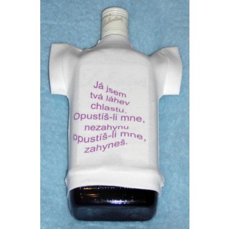 Vtipné trička / cedulky-certifikáty - Tričko na flašku Já jsem tvá láhev chlastu