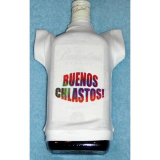 Vtipné trička / cedulky-certifikáty - Tričko na flašku Buenos chlastos
