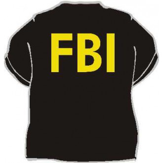Vtipné trička / cedulky-certifikáty - Tričko FBI