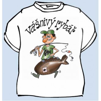 Vtipné trička / cedulky-certifikáty - Tričko Vášnivý rybář