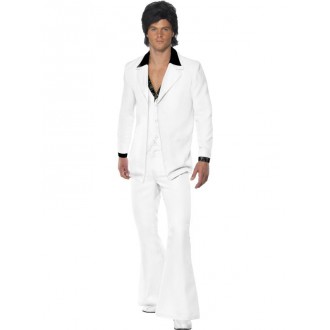 Kostýmy - Kostým Oblek 70. let bílá