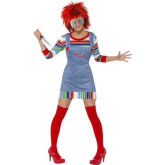 Halloween,Horor - Dámský kostým Chucky Childs play 2
