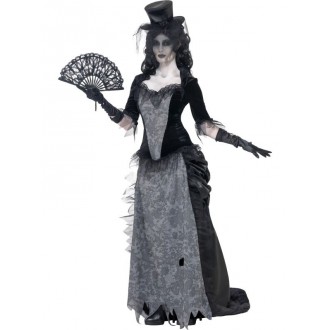 Halloween,Horor - Dámský kostým Duch černé vdovy