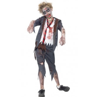 Kostýmy - Dětský kostým Zombie školák Halloween l