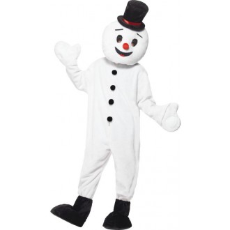 Kostýmy - Maskot Sněhulák pro dospělé