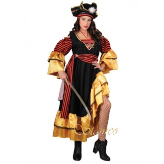 Paruky - Dámský kostým Karibská pirátka I