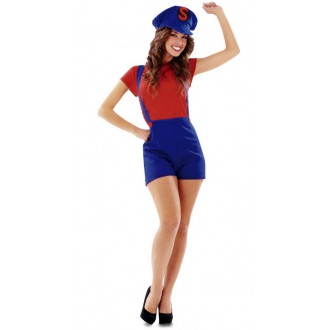 Kostýmy - Dámský kostým Super Lady červená