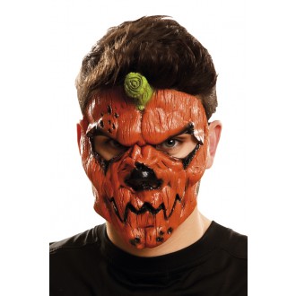 Halloween,Horor - Maska obličejová Dýňová zombie