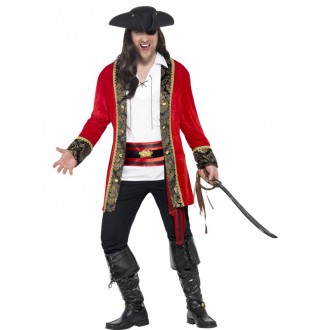 Piráti - Pánský pirátský kostým kapitán