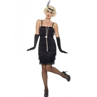 Kostýmy - Kostým Flapper krátké šaty černé