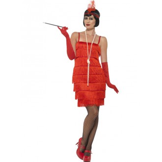 Kostýmy - Kostým Flapper krátké šaty červené