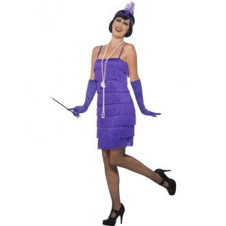 Kostýmy - Kostým Flapper krátké šaty fialové