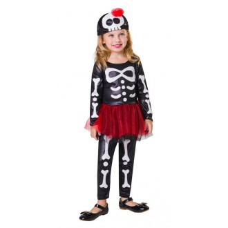 Halloween,Horor - Dětský kostým Kostlivka I