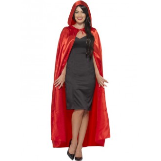Kostýmy - Plášť s kapucí červený pro dospělé