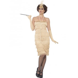 Kostýmy - Kostým Flapper dlouhé, zlaté