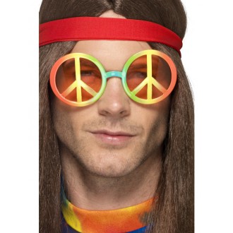 Hippie - Brýle hippie, duhové