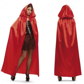 Halloween,Horor - Plášť s kapucí červený II