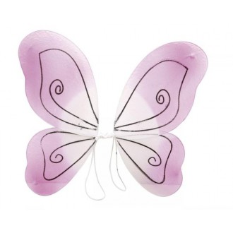 Princezny, víly - Motýlí křídla růžová