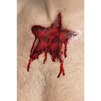 Halloween,Horor - Tetování zranění hvězda
