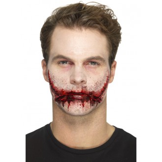 Halloween,Horor - Zranění latexové, proříznutá pusa