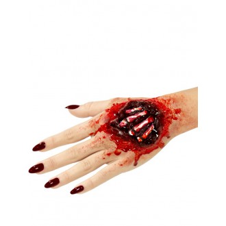 Halloween,Horor - Zranění latexové, kosti na ruce