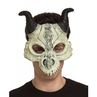 Halloween,Horor - Obličejová maska Čertovská lebka I