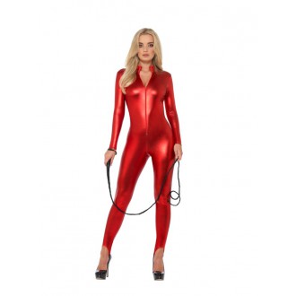 Kostýmy - Dámský kostým Kočičí oblek červený I
