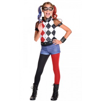 Televizní hrdinové - Dětský kostým Harley Quinn deluxe