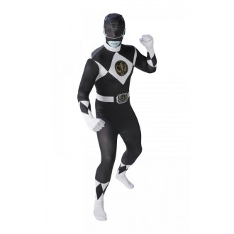 Televizní hrdinové - Pánský kostým Black Ranger Mighty Morphin Powers Ran