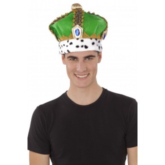 Karnevalové doplňky - Královská koruna zelená