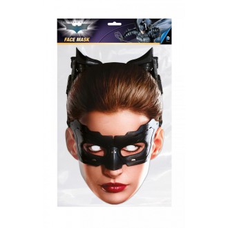Televizní hrdinové - Papírová celoobličejová maska Catwoman