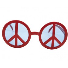 Brýle Peace symbol červené