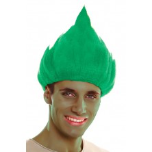 Paruka Troll zelená
